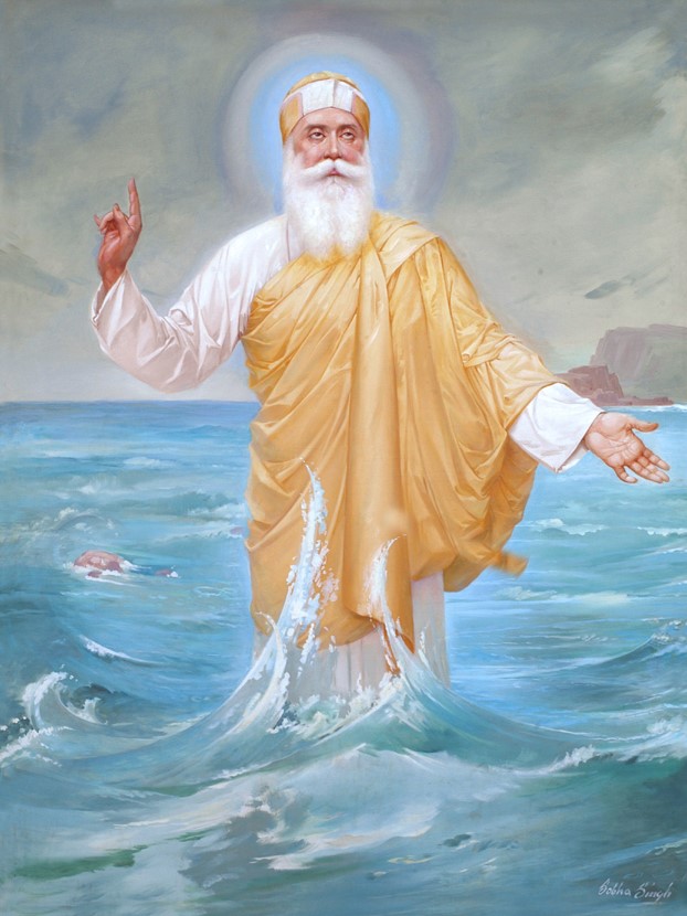 Guru Nanak Devji as depicted by painter Sobha Singh