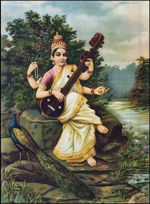 Saraswati - Raja Ravi Verma