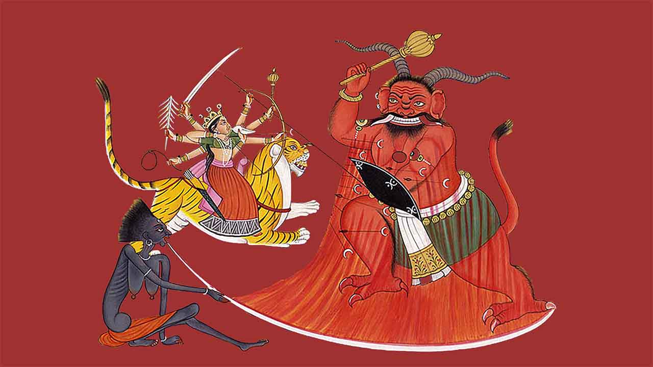 Devi Mahatamya - Kali and Raktabeeja