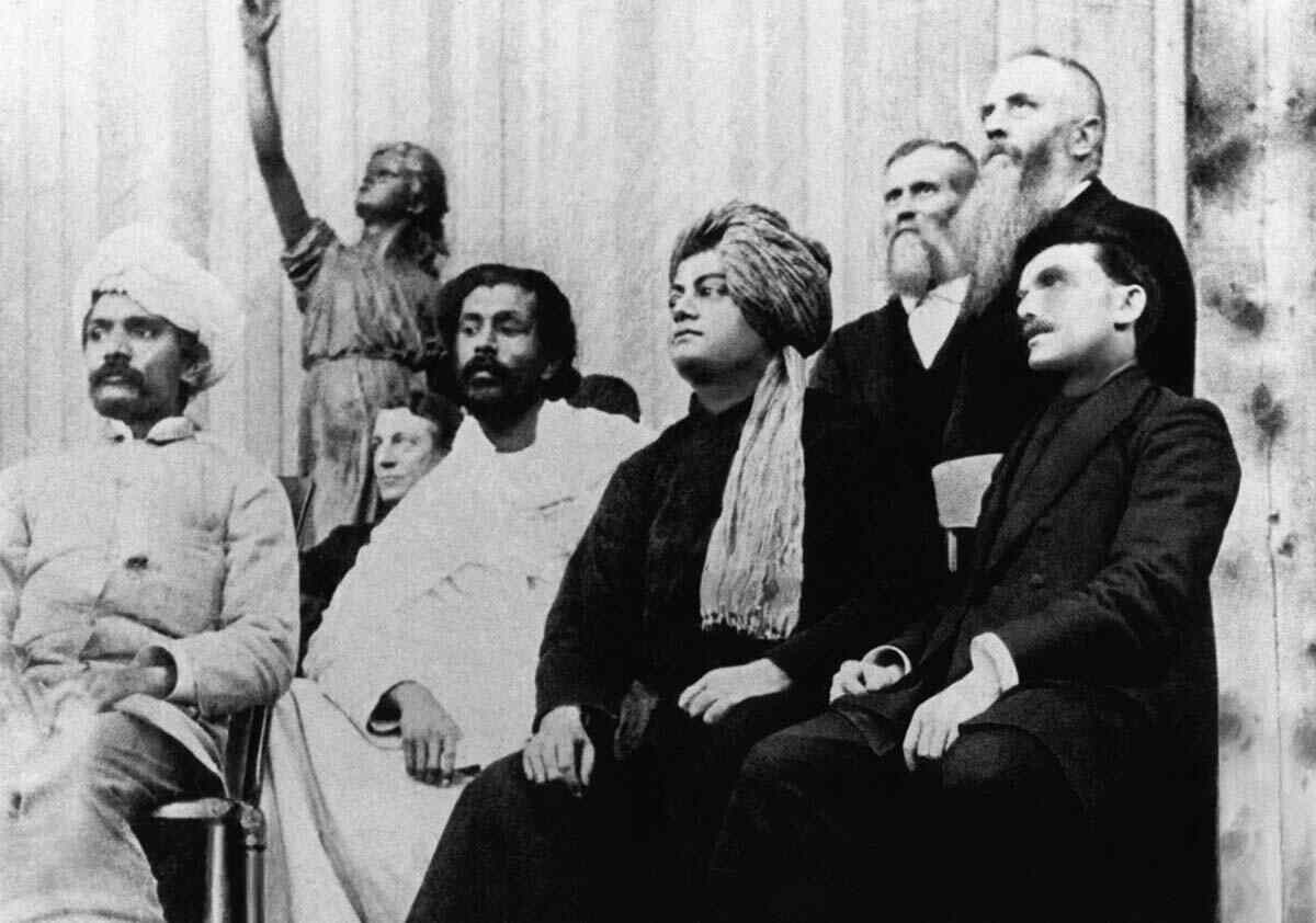 Swami Vivekanada at the Parliament of Religions in 1893