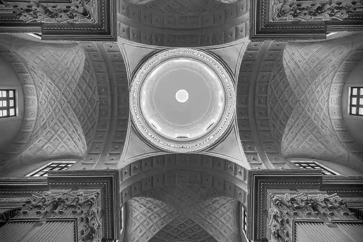 Inscribed cupola of Chapel of St. Cajetan, Goa, India