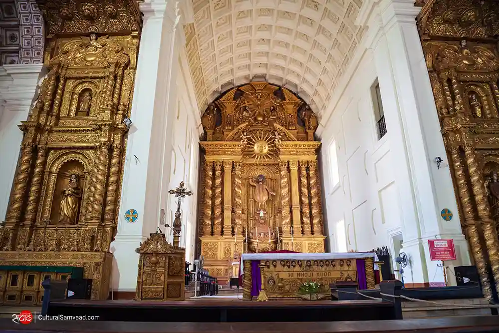 Main Altar of Basilica of Bom Jesus, Goa, India