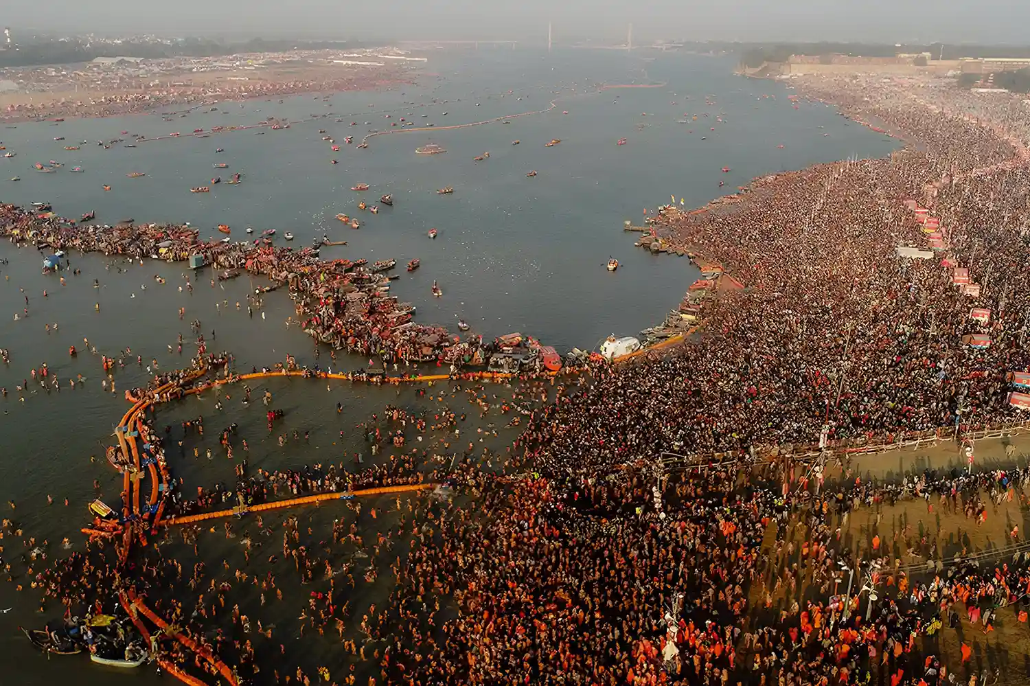 Kumbha Mela - Aerial View