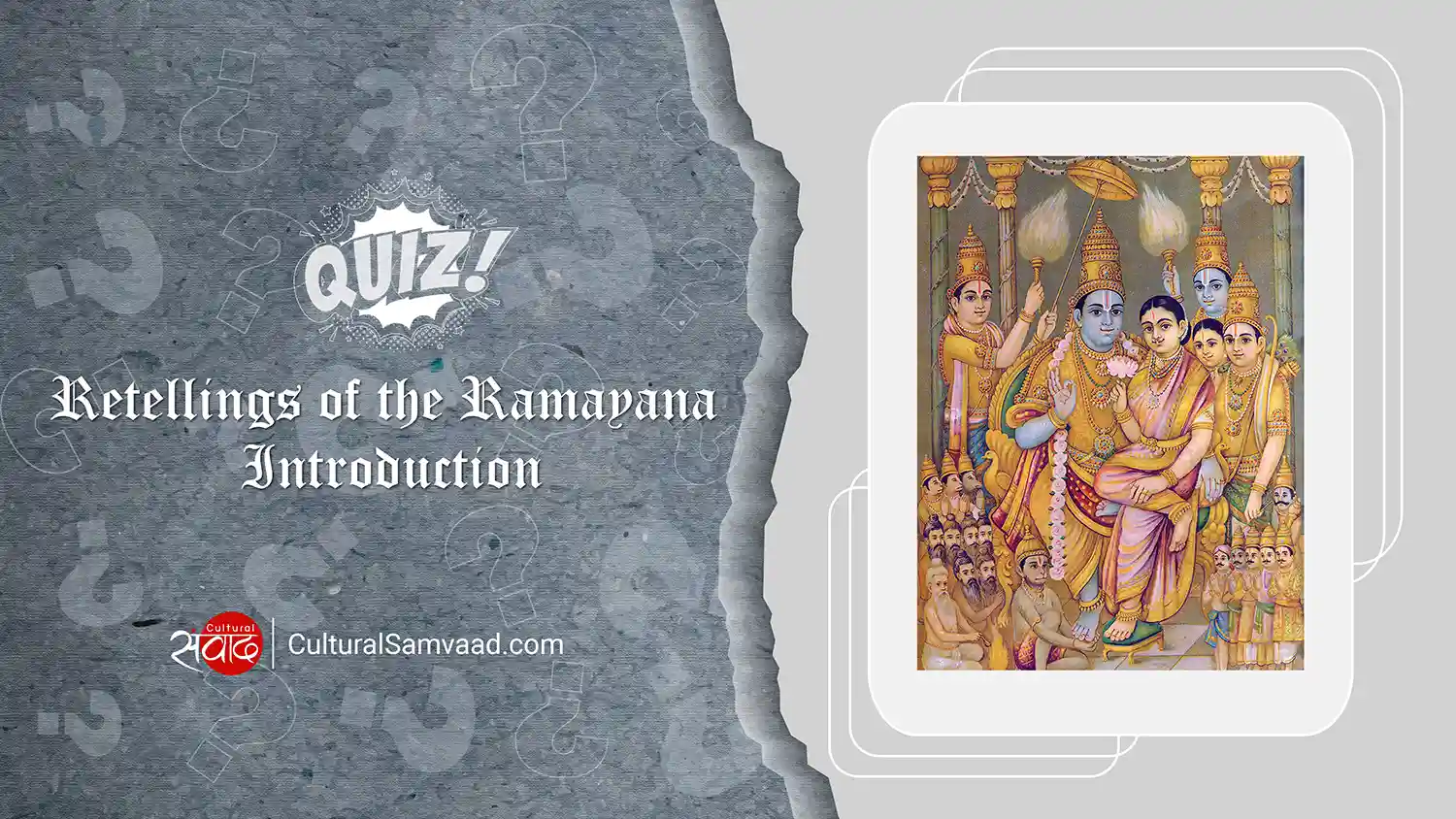 Versions of Ramayana from India - Quiz