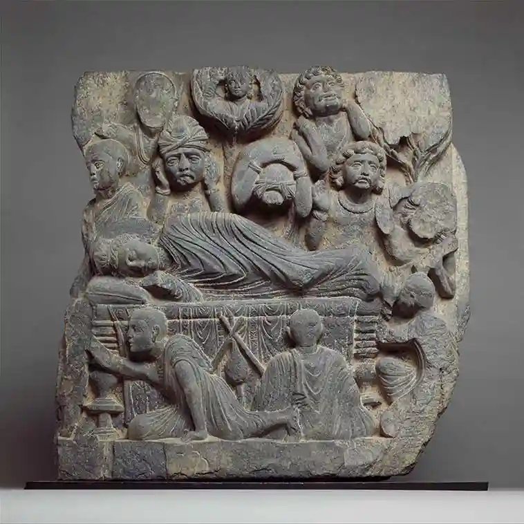 Mahaparinirvana of the Buddha - Gandhara
