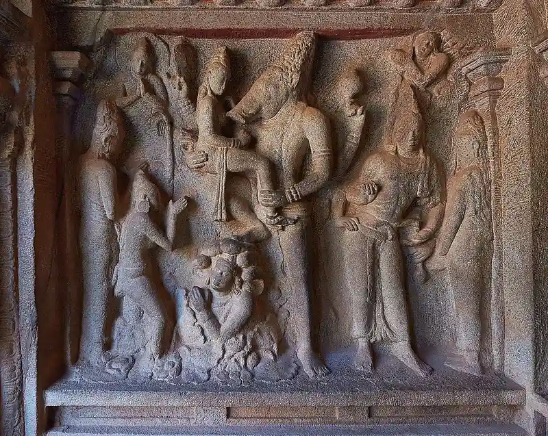 Varaha adores Bhudevi - Mahabalipuram
