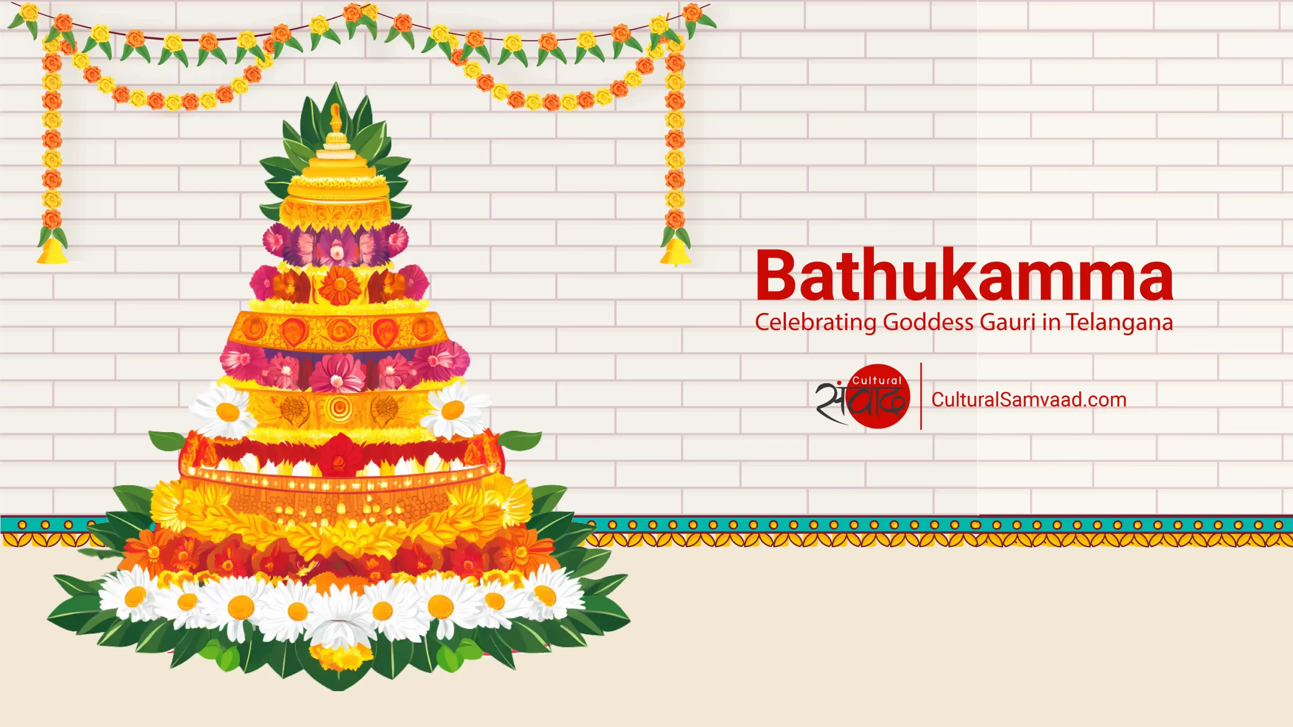 Bathukamma or Bathulamma | Worshipping Devi Gauri in Telangana | Navratri
