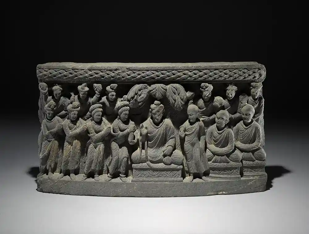 Buddha and Mahaprajapti Gautami - Inervention of Ananda