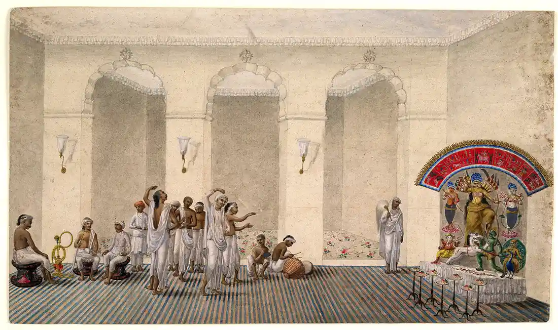 Durga Puja - Sevak Ram Painting